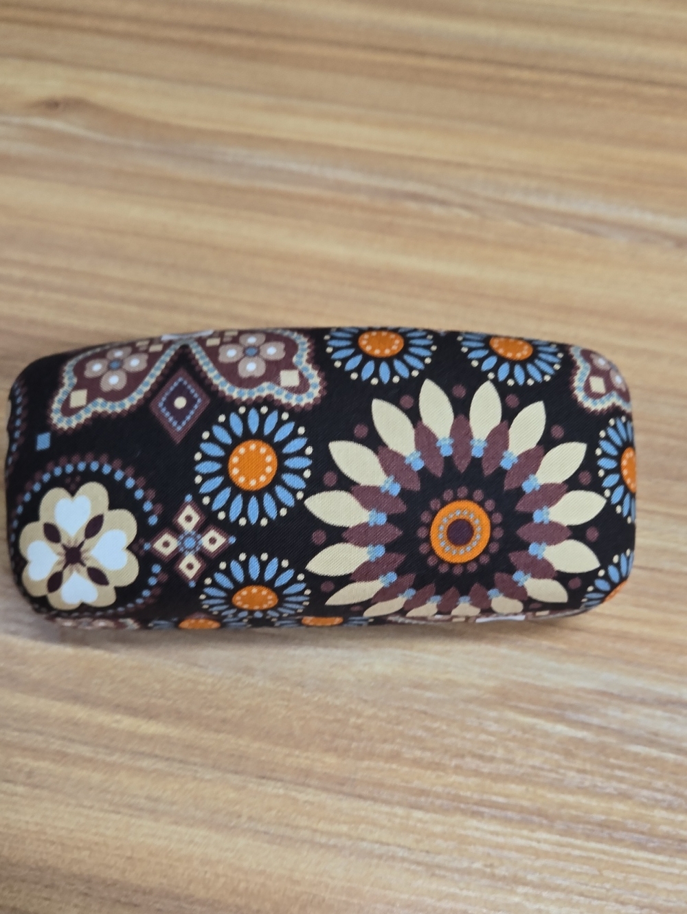 VERA BRADLEY Floral Mosaic BROWN Protective Eyewear Case